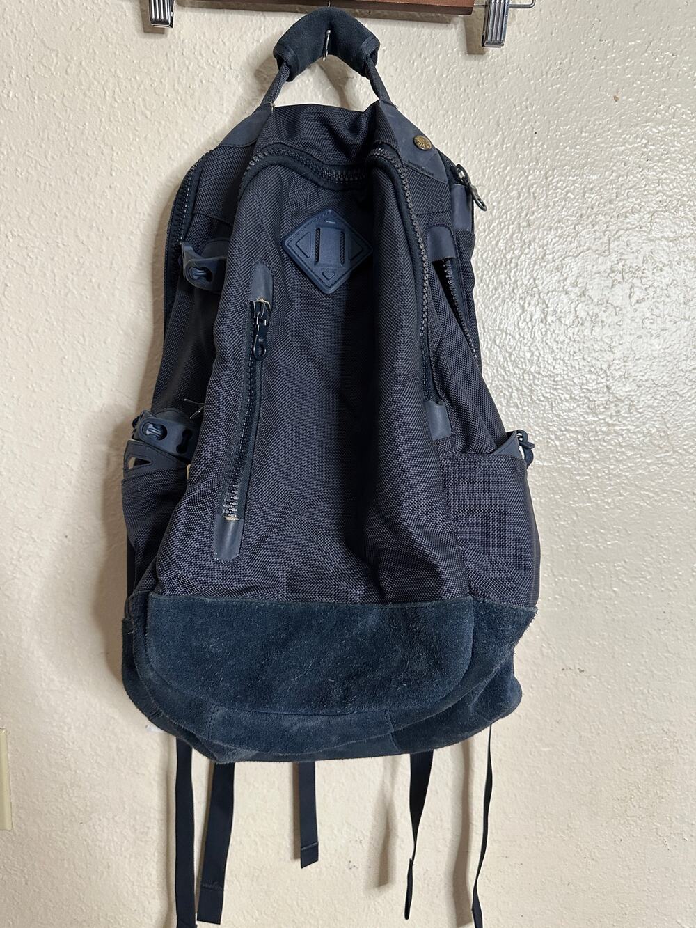 Visvim Codura 20L Backpack Nylon Suede Navy